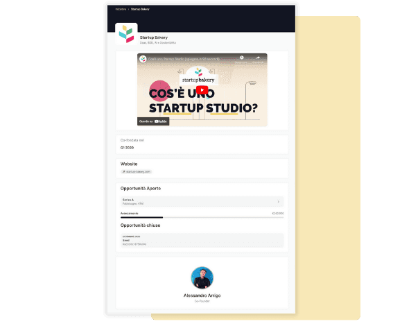 Scheda di un’iniziativa nell’app Bakers Club