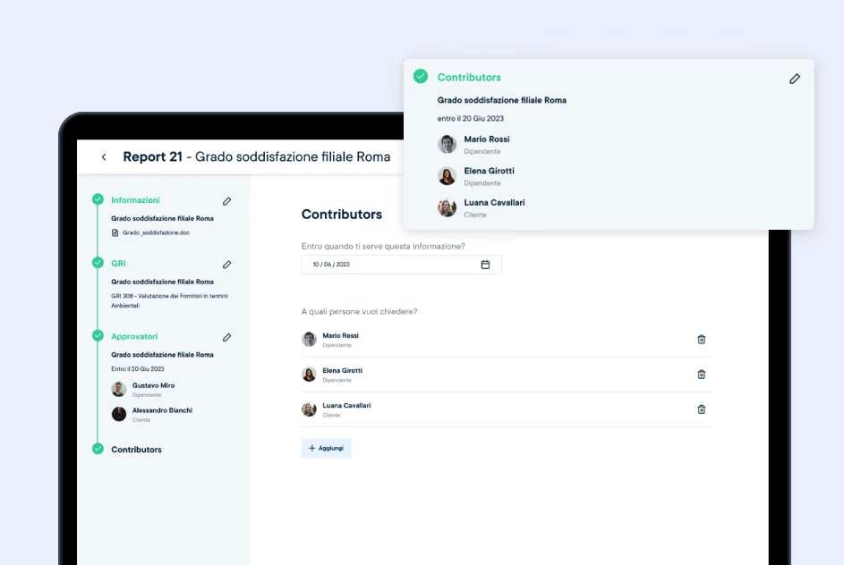 ESG data collection in the ESGmax platform